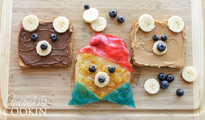 Make teddy bear toasts with Paddington Bear