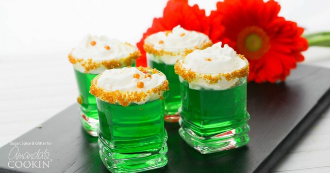 Green Jello Shots A Festive Dessert And Prep ahead Cocktail 