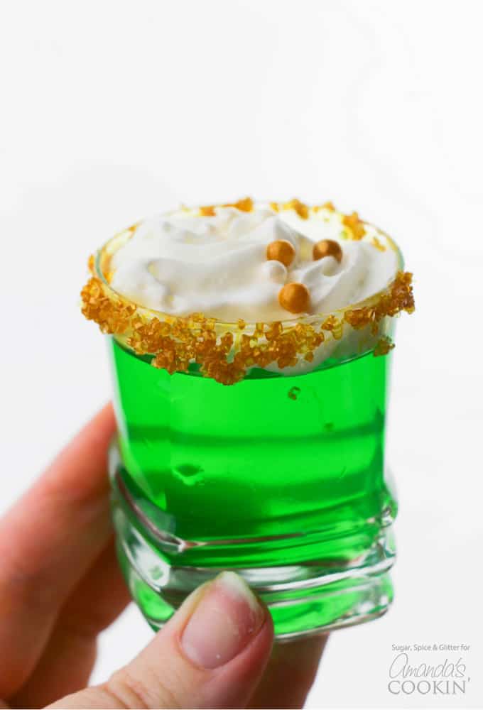 Green Jello Shots Recipe - Amanda's Cookin' - Cocktails