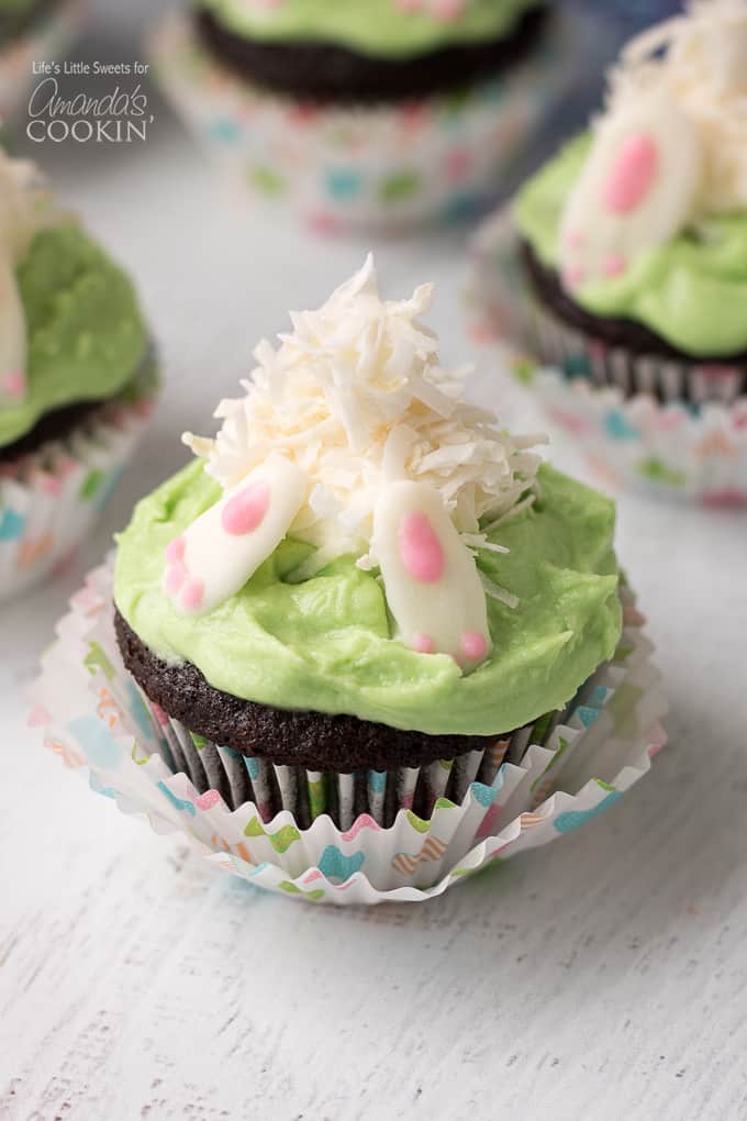 How to make bunny butt cupcakes