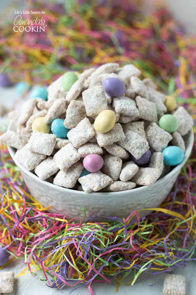 Colorful Easter Muddy Buddies snack