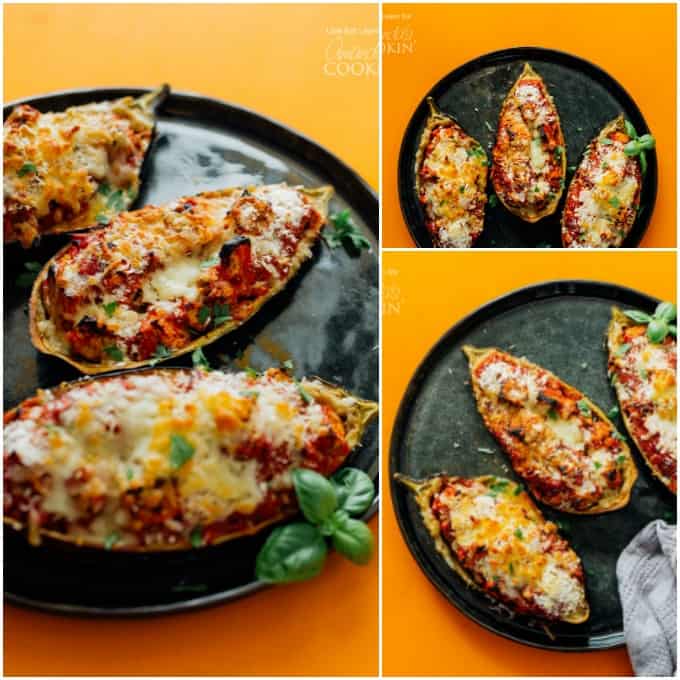 Baked Stuffed Eggplant Parmesan!