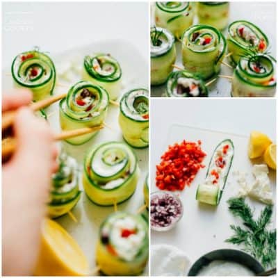 Greek Salad Sushi: an easy sushi appetizer, perfect for summer!