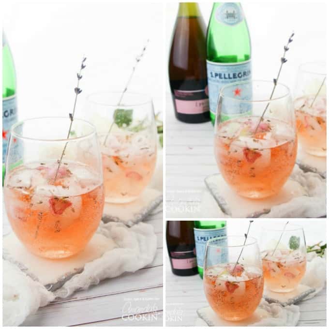 Lavender Rose Spritzers collage