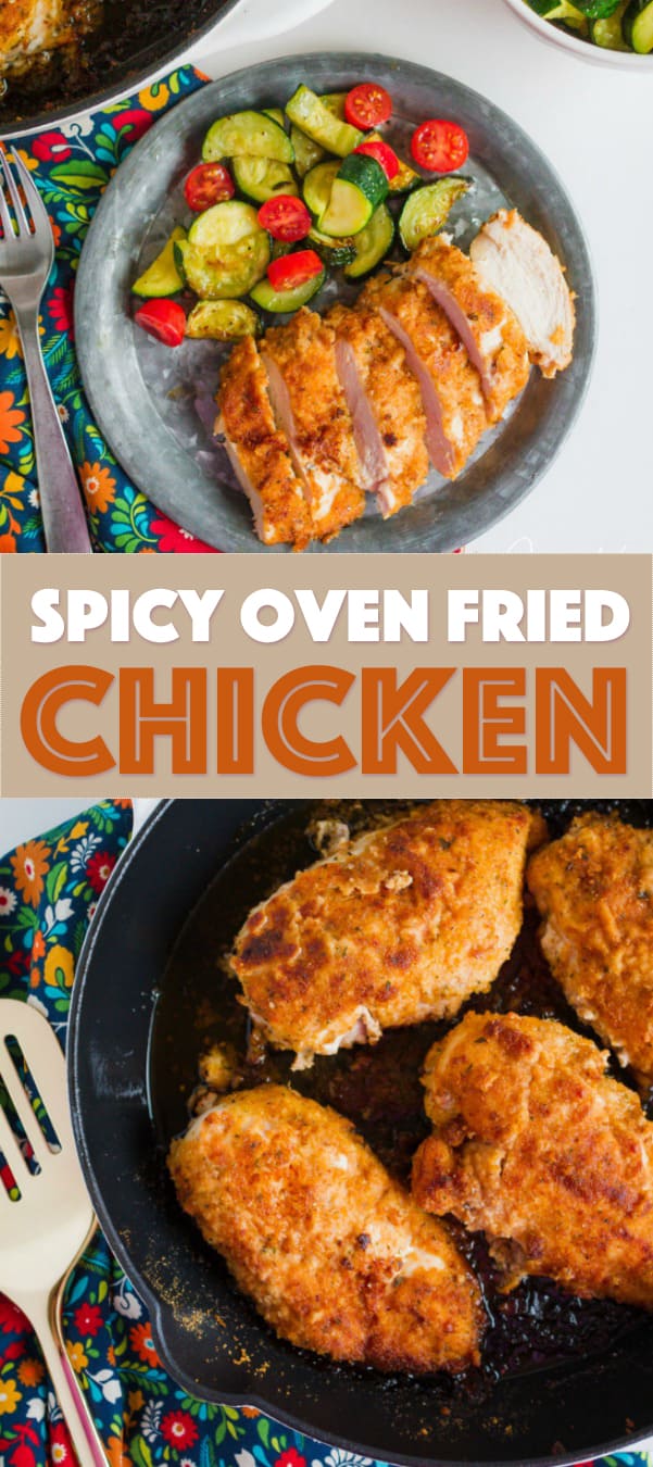 Spicy Oven Fried Chicken: making fried chicken in the oven