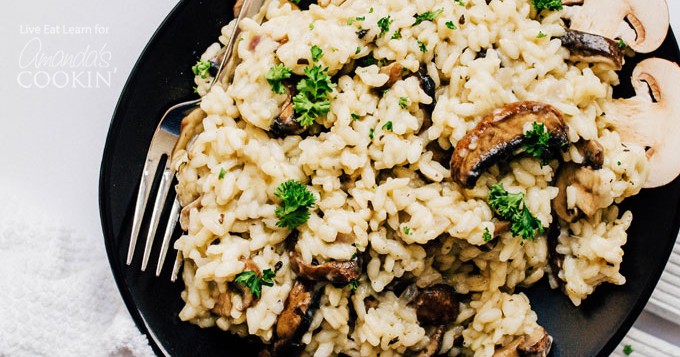 Creamy Mushroom Risotto: a delicious, creamy, and satisfying dinner!