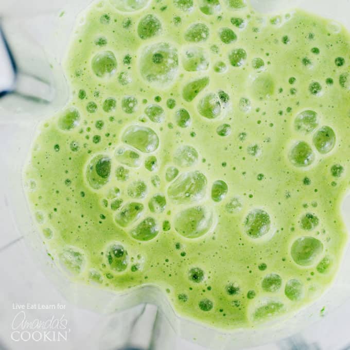 cucumber smoothie in blender