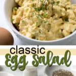 classic egg salad pin image