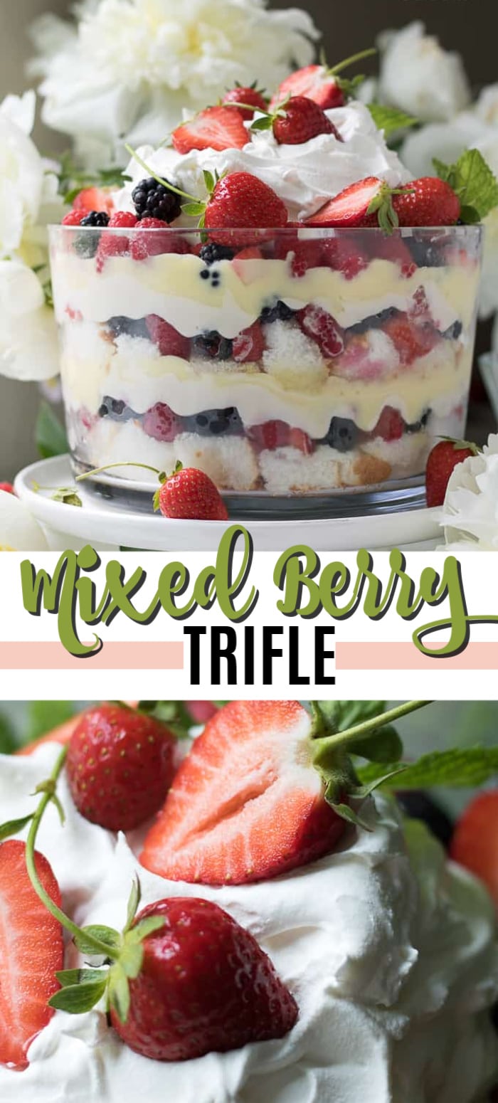 Berry Trifle A No Bake Mixed Berry Summer Dessert