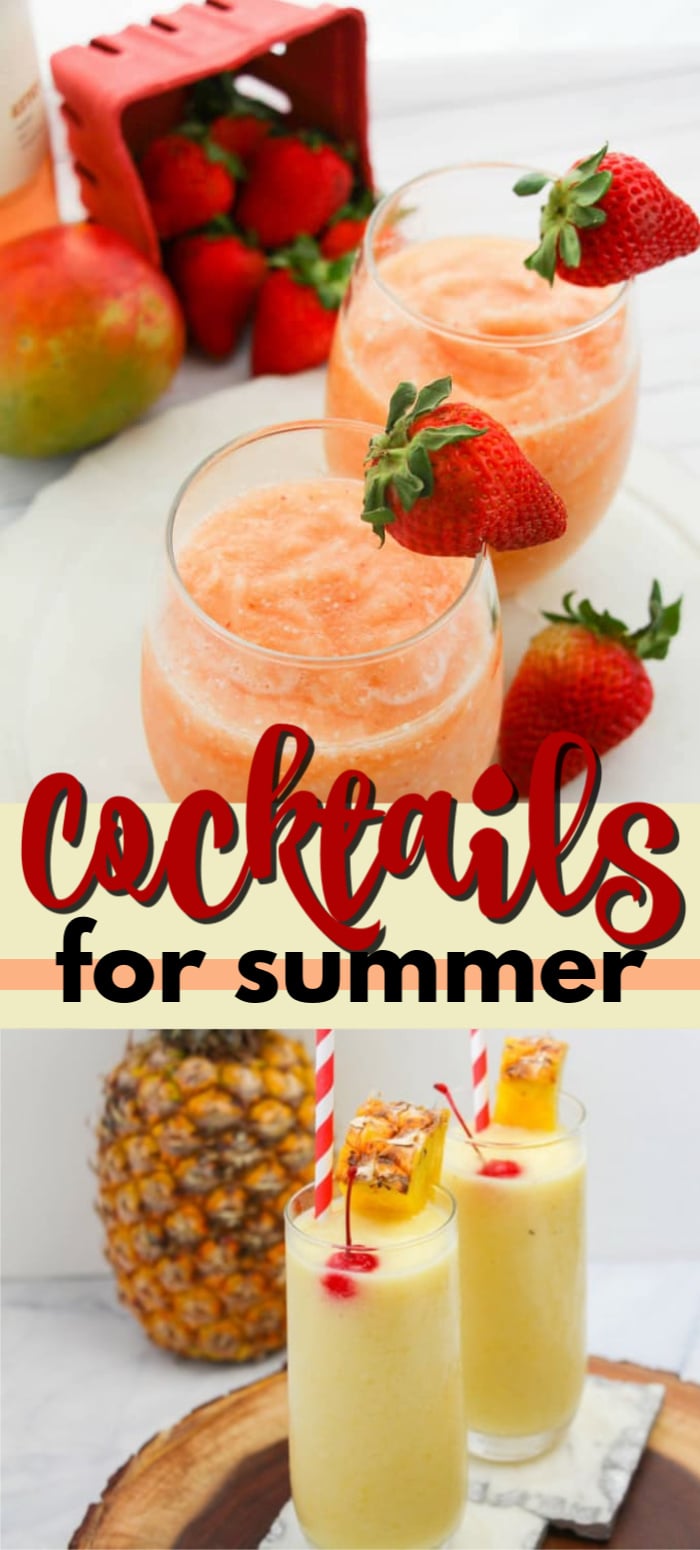 30 Alcoholic Drinks for Summer slushies, mixers, ice cream and more