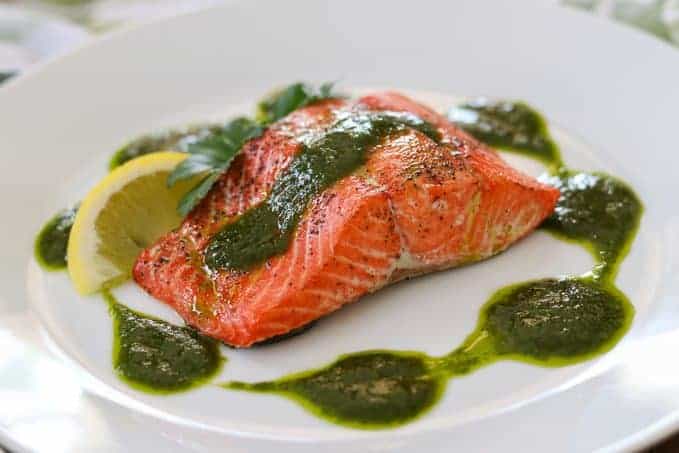 chimichurri salmon