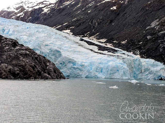 blue ice glacier