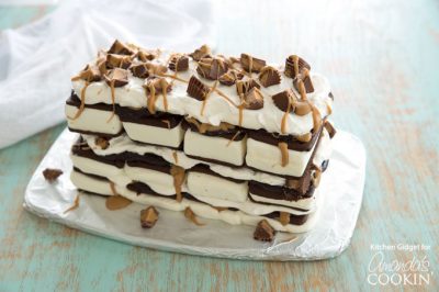 Ice Cream Sandwich Cake - Amanda's Cookin' - Ice Cream Recipes