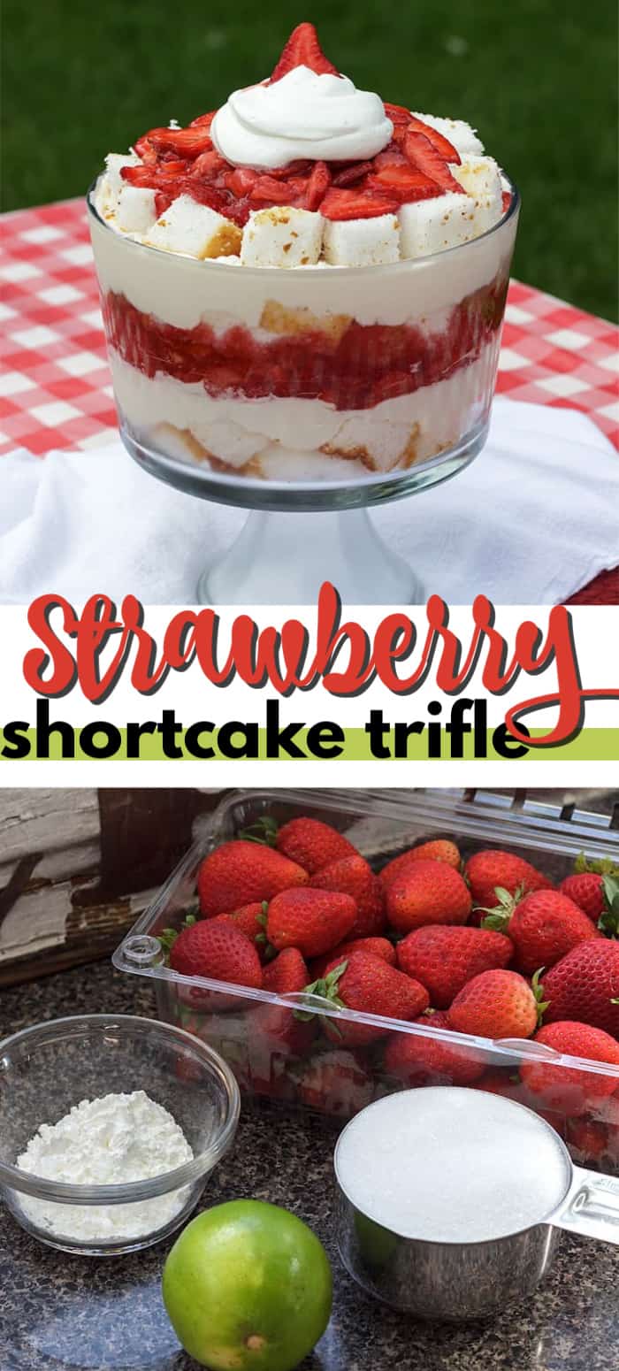 Strawberry Shortcake Trifle Your Favorite Shortcake In A Layered Dessert   STRAWBERRY SHORTCAKE TRIFLE 