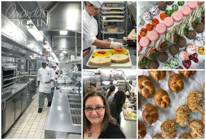 island princess galley tour collage