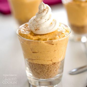 No Bake Pumpkin Cheesecake - Amanda's Cookin' - Cheesecakes