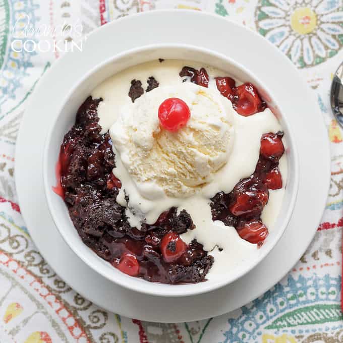 Kash's Black Cherry Chocolate Dutch Oven Cobbler