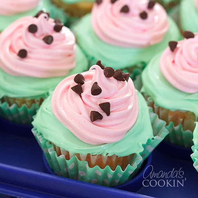 watermelon cupcakes poke cake