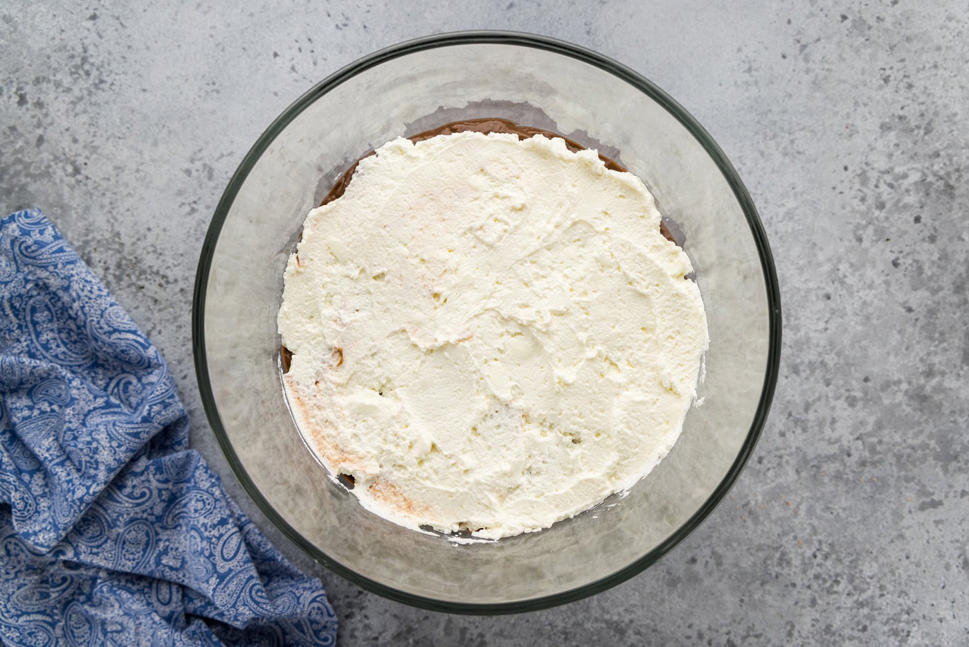 whipped cream in trifle bowl