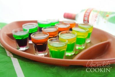 Football Jello Shots for Tailgating - portable or for at home