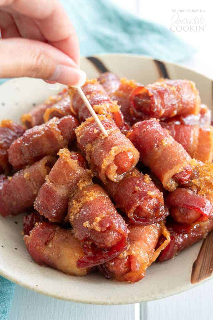 Bacon Wrapped Little Smokies: an appetizer that everyone will love!