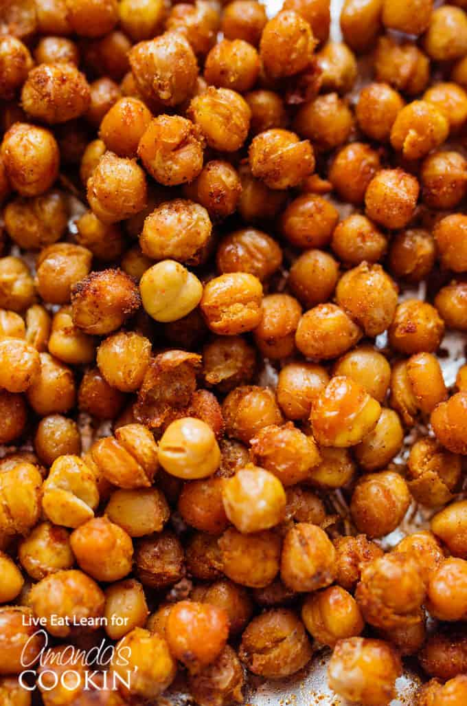 close up of chickpeas