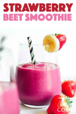 Strawberry Beet Smoothie: a healthy breakfast smoothie