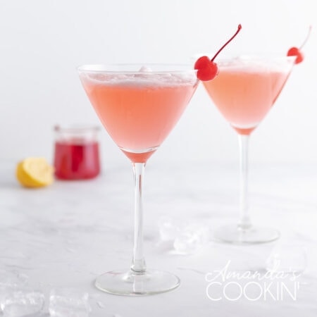 Pink Lady Cocktail Recipe - Amanda's Cookin'