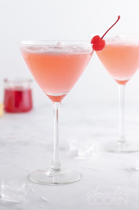 Pink Lady Cocktail Recipe - Amanda's Cookin'