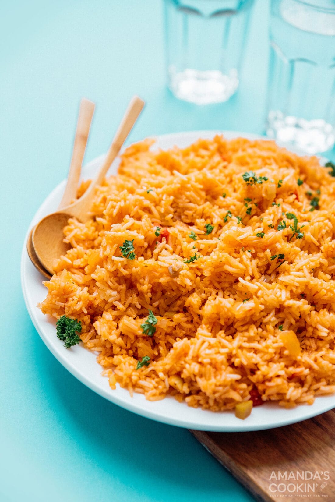 plate of spanish rice