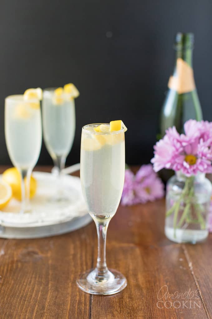 French 75: a brunch cocktail with champagne and gin