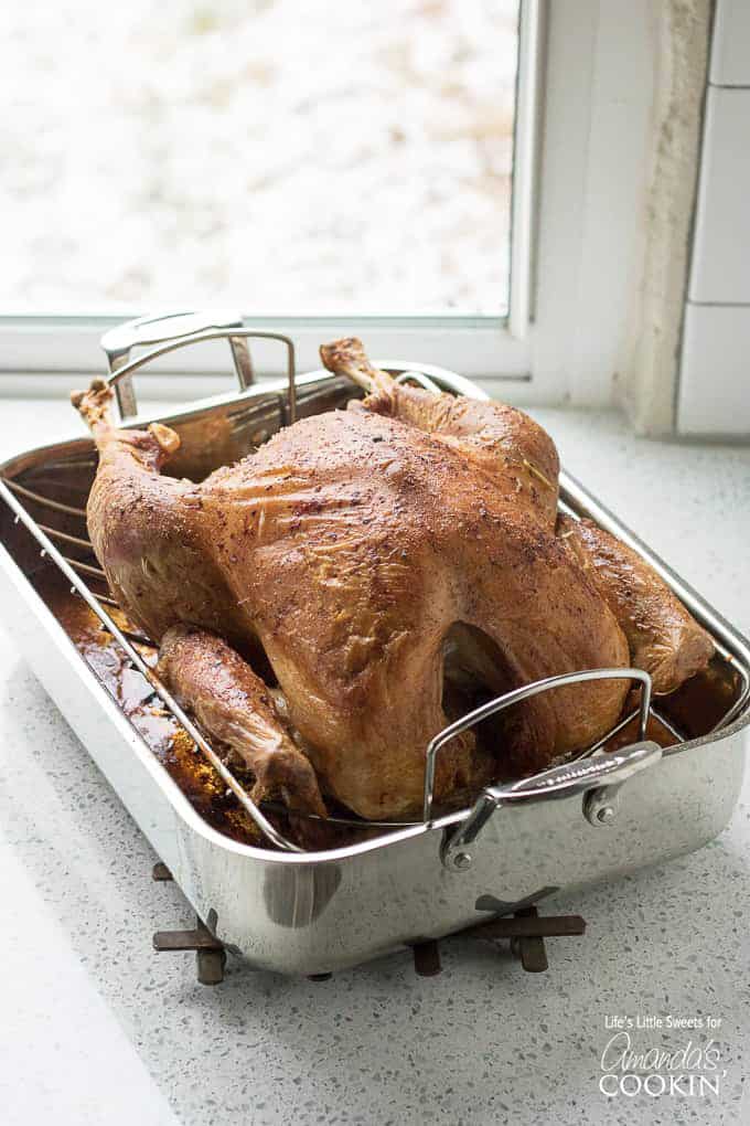 Large roasted turkey