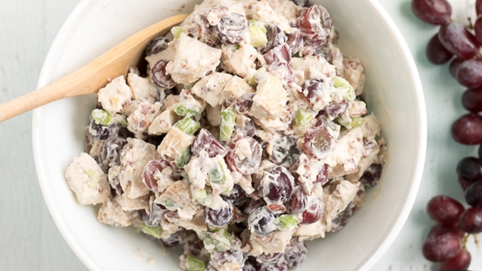 Chicken Salad with Grapes Recipe - Amanda's Cookin' - Salads