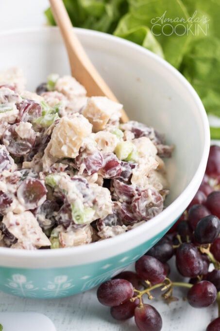 Chicken Salad with Grapes Recipe - Amanda's Cookin' - Salads