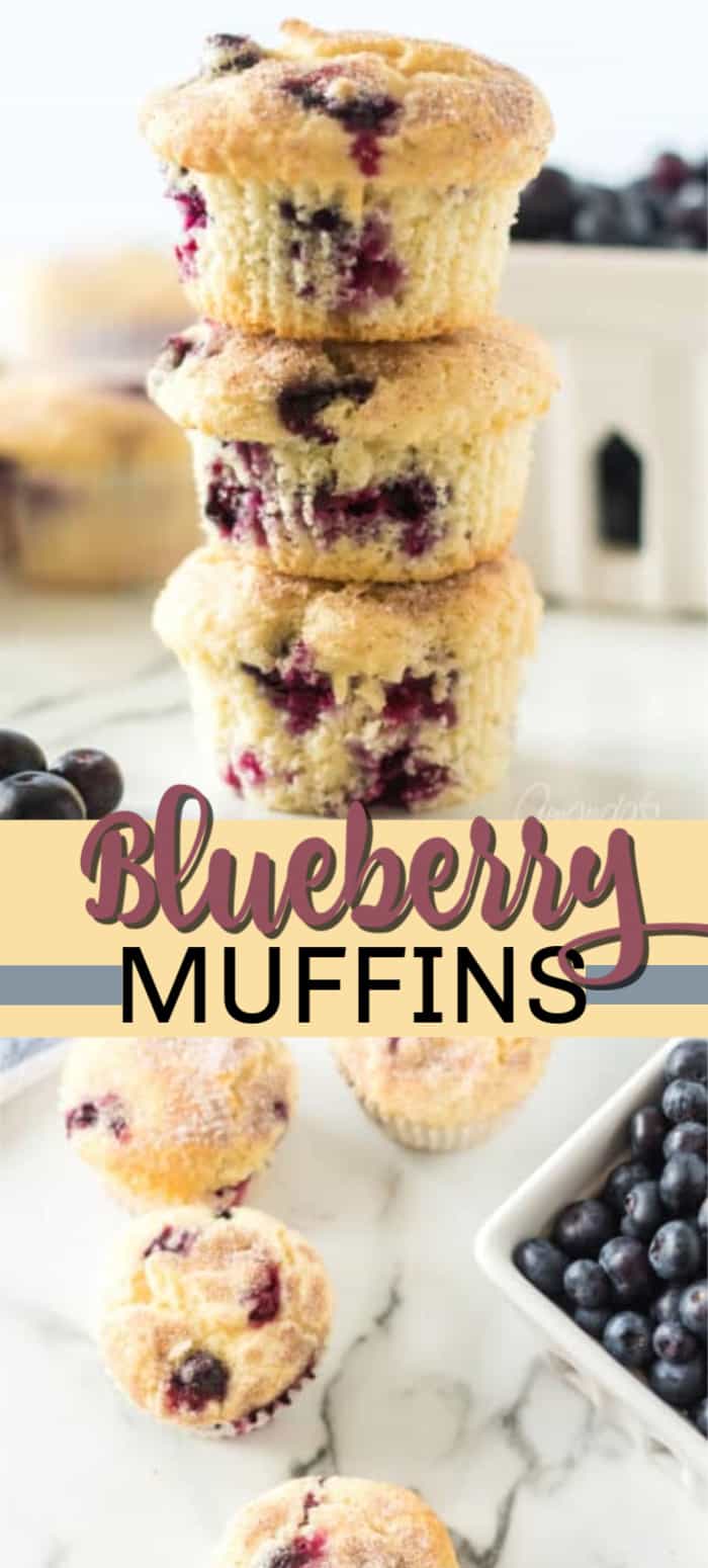 Blueberry Muffins - from scratch recipe - Amanda's Cookin'