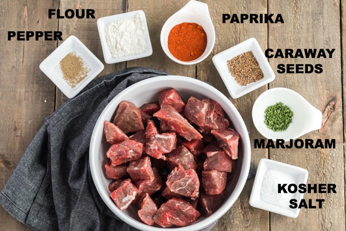 spice ingredients for goulash