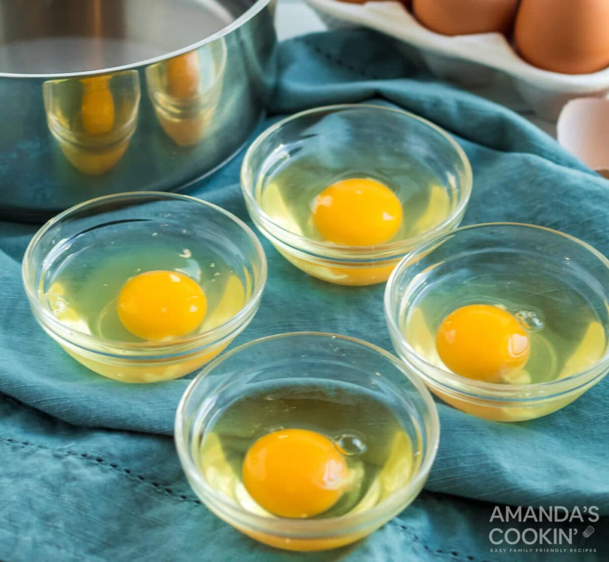 eggs in dishes