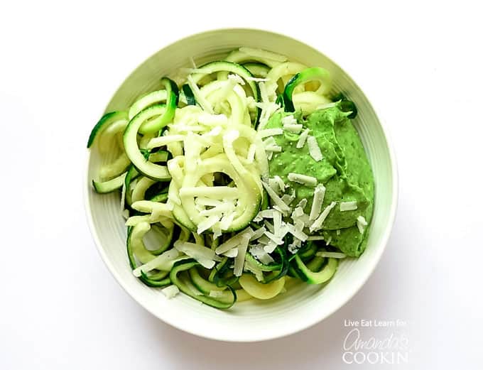 Zucchini Noodles in bowl