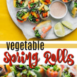vegetable spring rolls pin image
