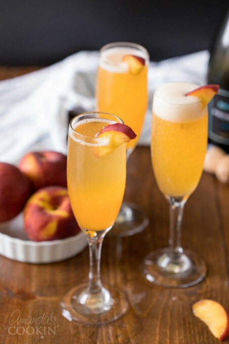 Bellini How To Make A Peach Bellini Amandas Cookin 4435