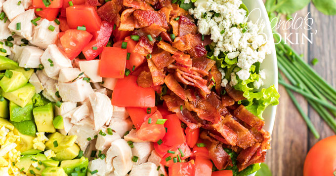 Mason Jar Cobb Salad - Cooking with Curls