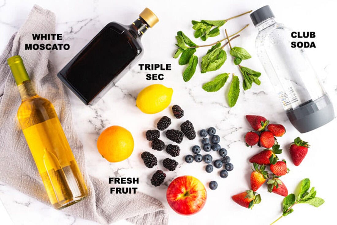 ingredients for white sangria