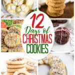 collage for 12 days of christmas cookies