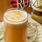 hot buttered rum in a mug