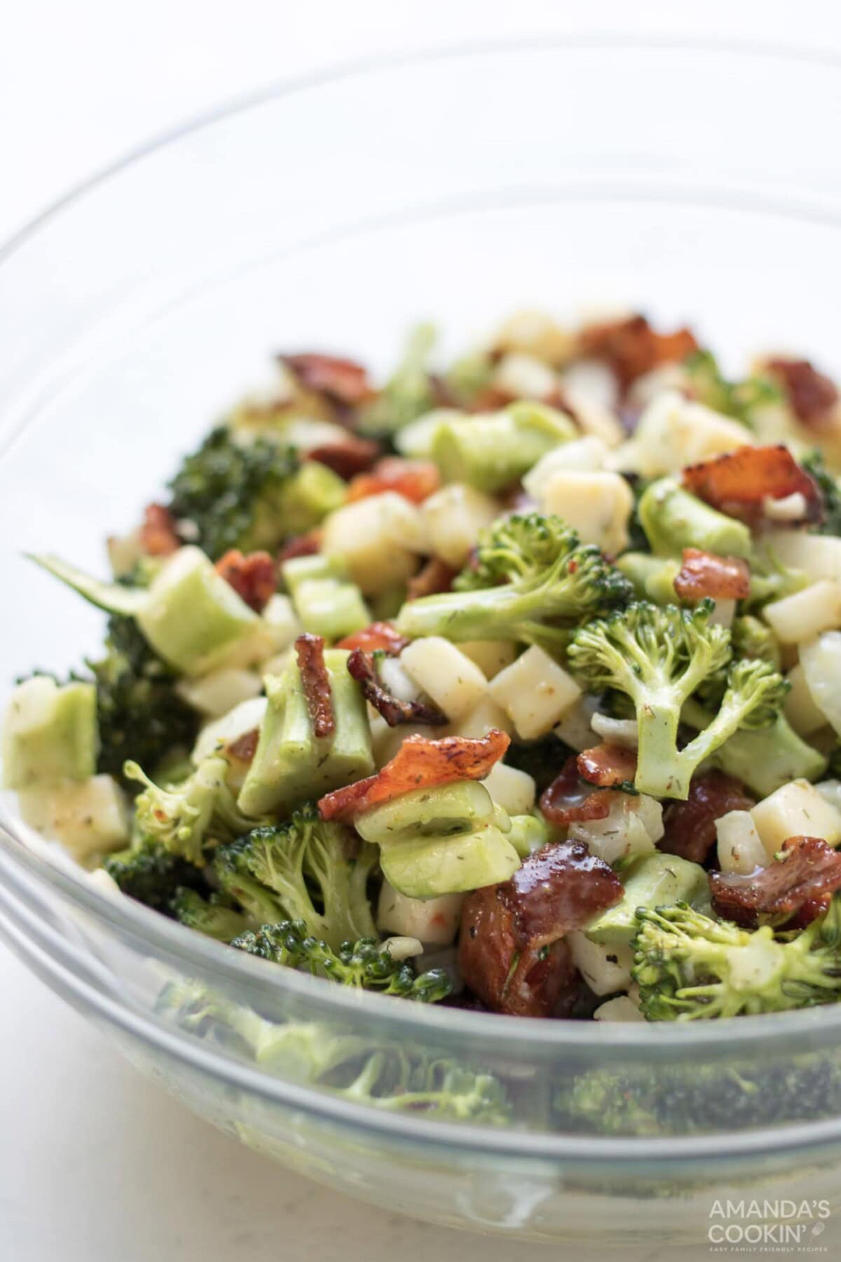 bowl of broccoli salad