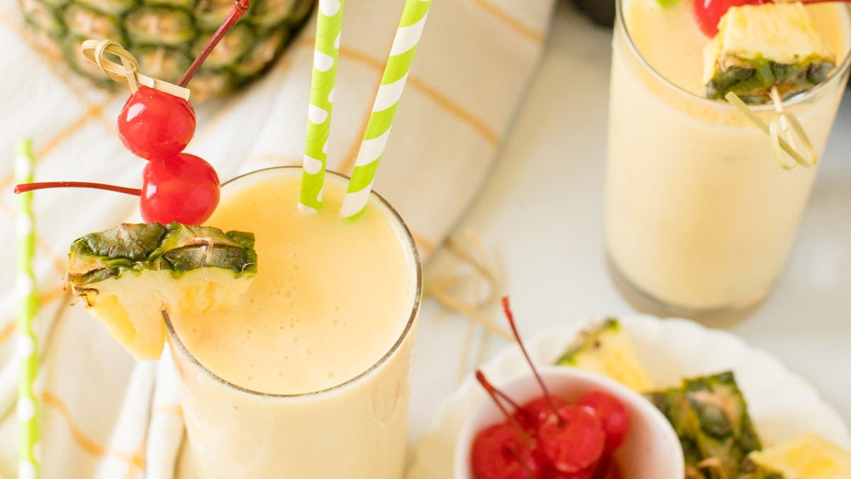Pineapple Rum Slush: a refreshing spiked pineapple slush!