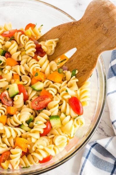 Summer Pasta Salad Recipe - Amanda's Cookin' - Salads