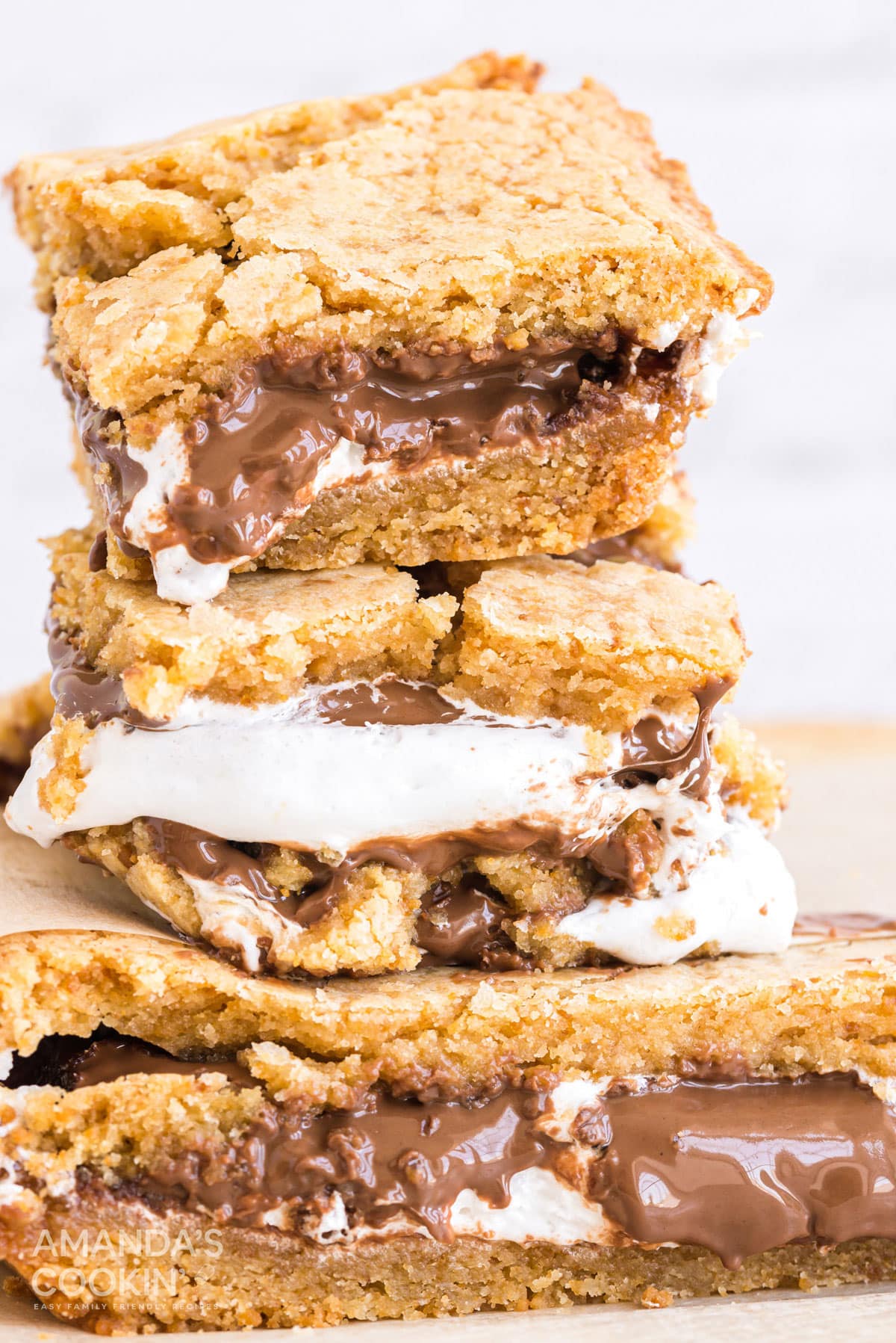 stacked smores bars
