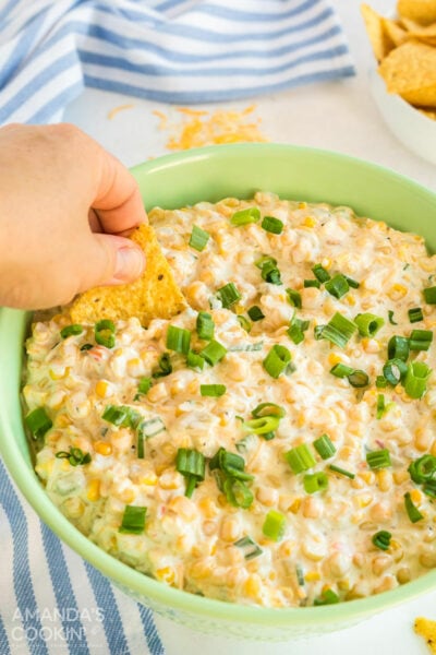 5 Minute Corn Dip - Amanda's Cookin' - Dips & Spreads