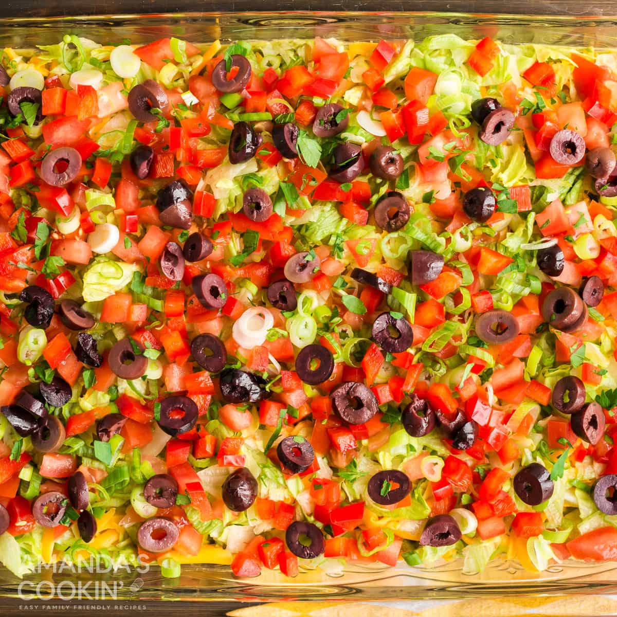 Taco Dip Recipe Amanda's Cookin' Dips & Spreads